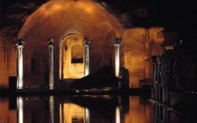 villa adriana di notte